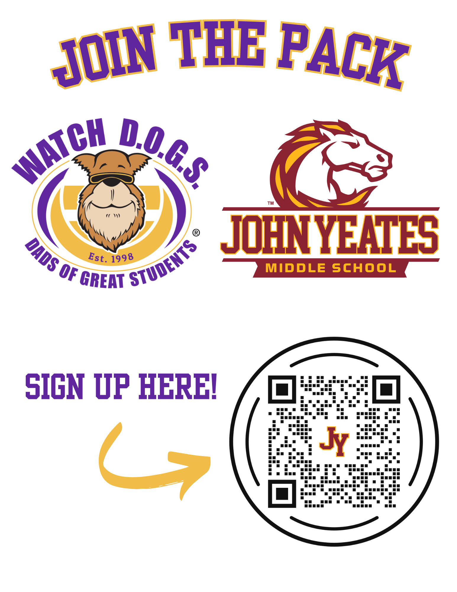 Use this QR code to log your interest in Watch D.O.G.S.